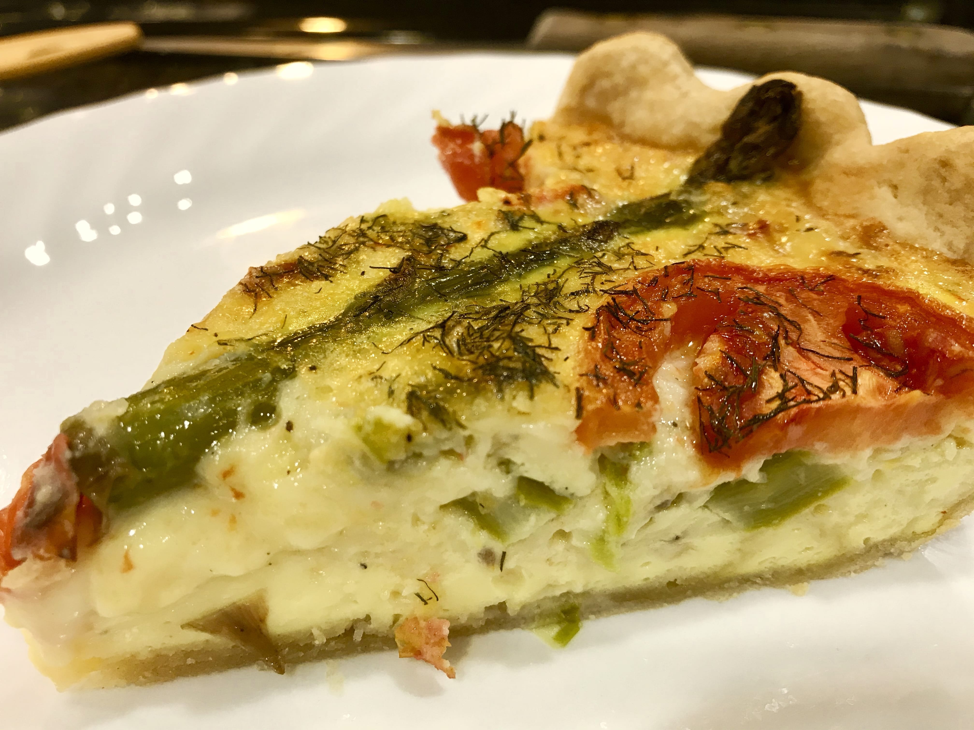 Asparagus And Tomato Quiche - Fuutii.com